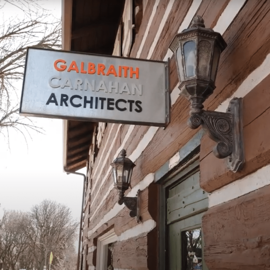 Galbraith Carnahan Architects office sign