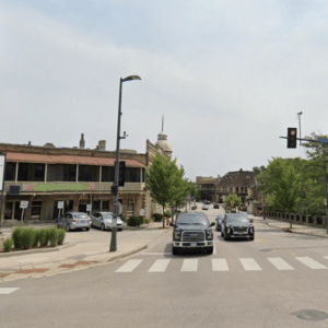 Street corner in Wauwatosa, WI