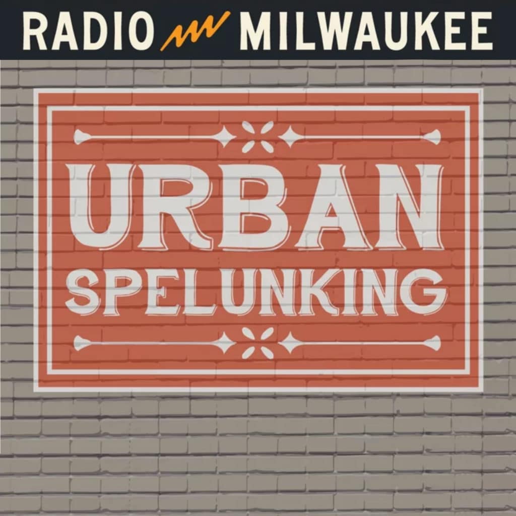 Image is logo for Urban Spelunking, a podcast in Milwaukee, WI.